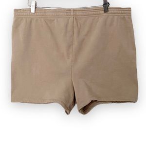 Skims The Shorts Camel Tan 100% Cotton Drawstring Size 2XL Lounge Neutral